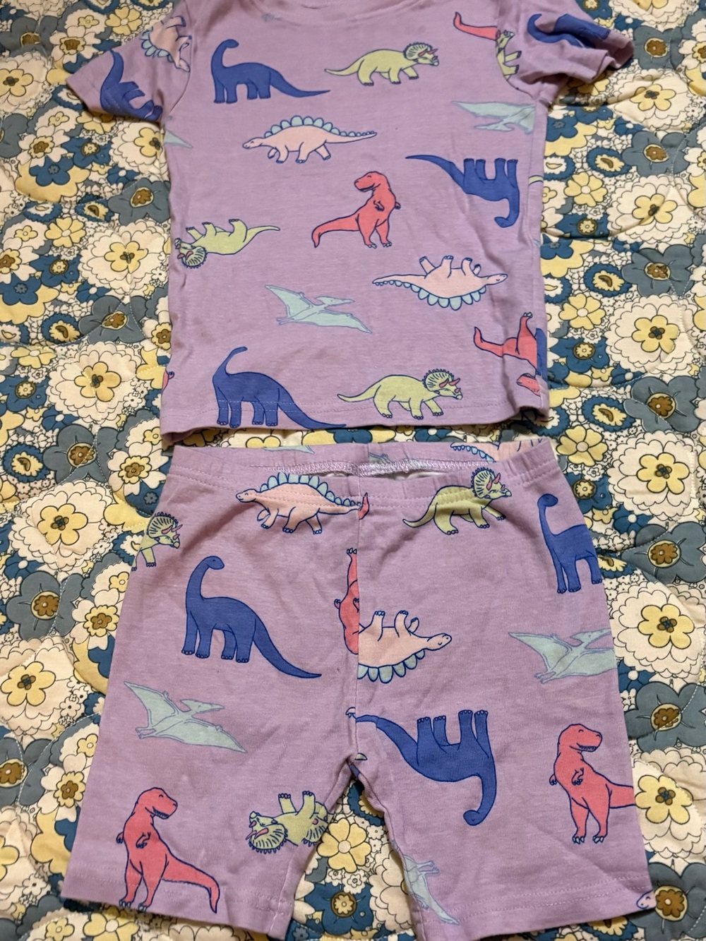 Carter's girls size 5t dinosaur pajama set